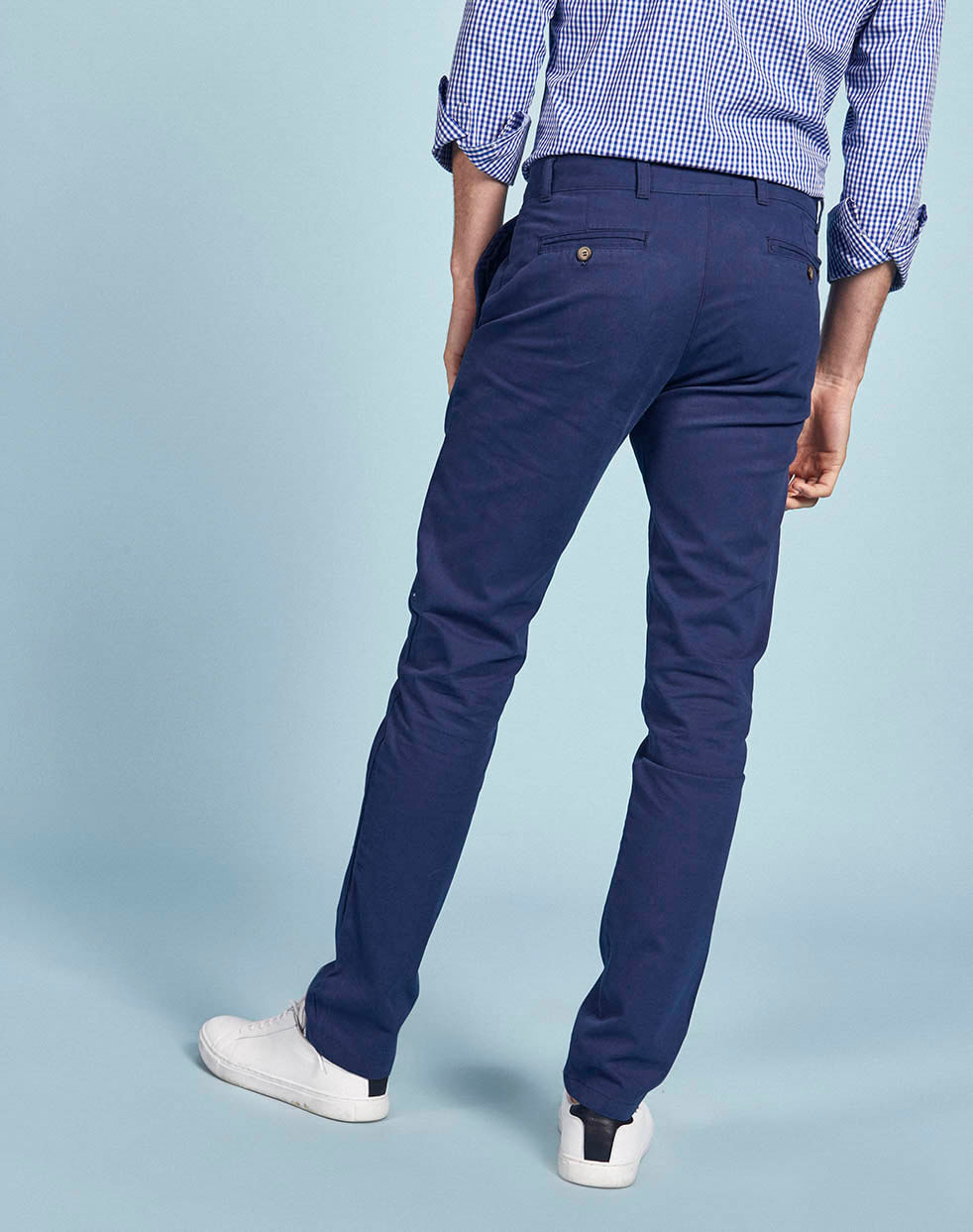 Pantalón Chinos Regular Oggi - Moda para Hombre Gabardina Azul Oscuro 69788