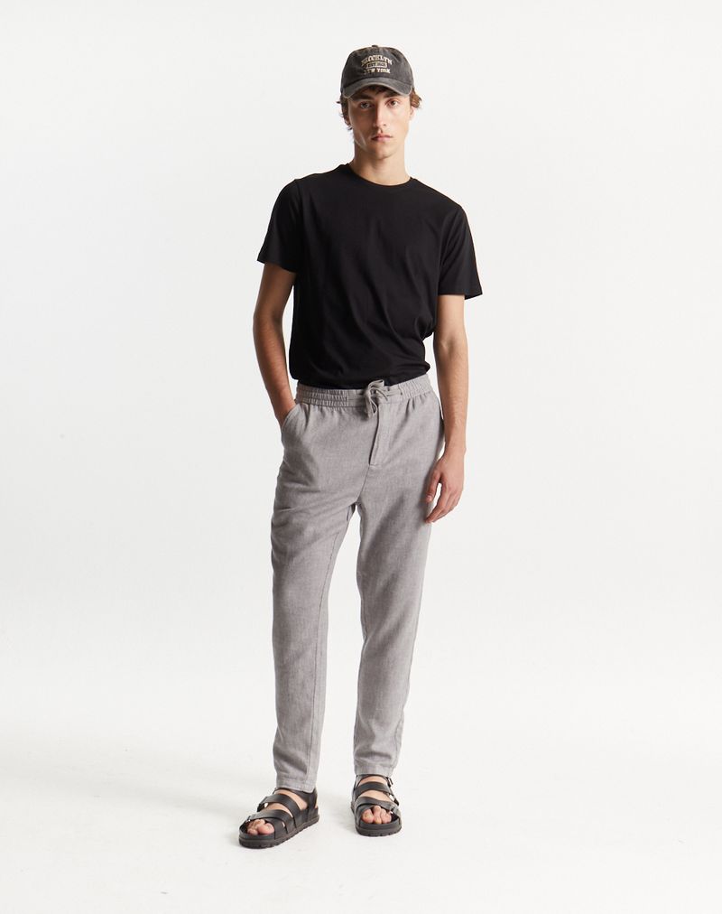 Pantalon chino jogger gris homme